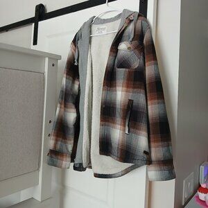 GREAT Women's Black & Brown Outdoor Shacket Size XL